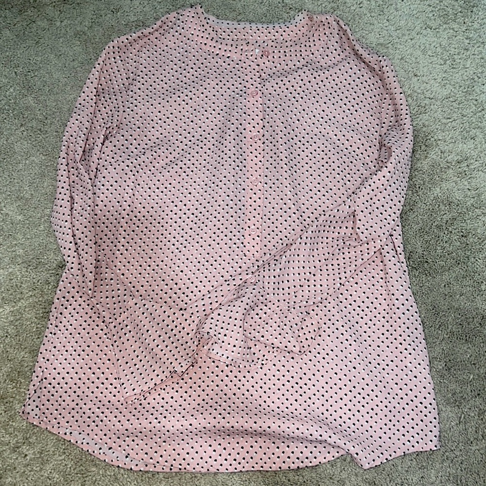 Pink long sleeve business casual